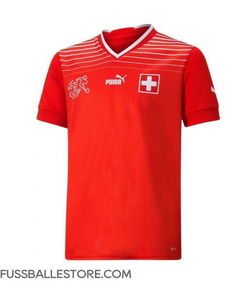 Günstige Schweiz Xherdan Shaqiri #23 Heimtrikot WM 2022 Kurzarm